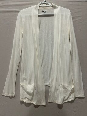 Lightweight Open Cardigan in Cream